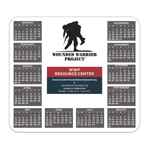 Soft Surface Calendar Mouse Pads