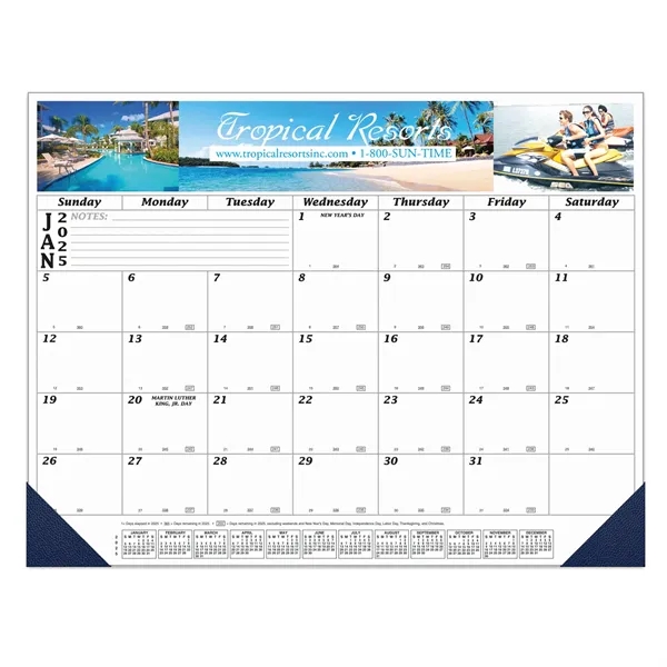 12 Month Full Color Desk Calendar - 22" x 17"