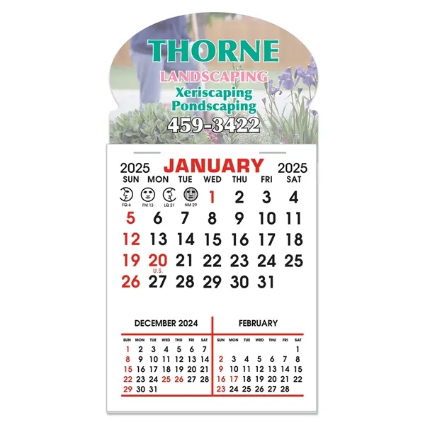 Stick It Magnet Calendar Pads - Oval w/ Bottom Strip