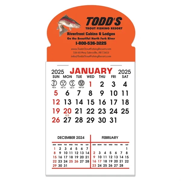 Stick It Decal Calendar Pads - Oval w/ Bottom Strip