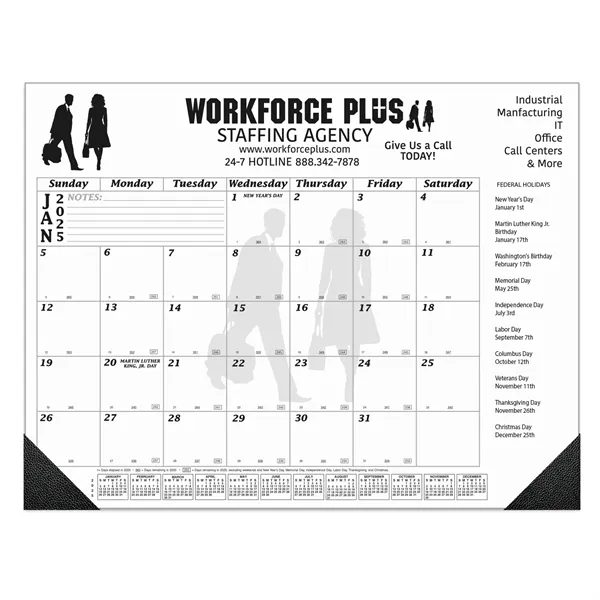 12 Month Desk Calendar