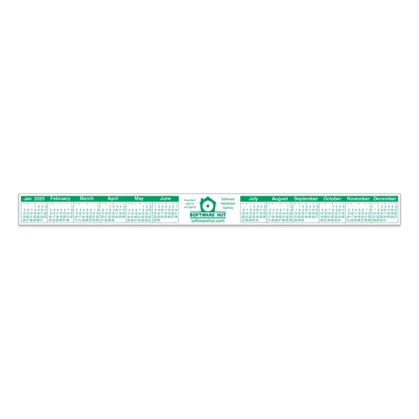 Custom Horizontal Keyboard/ Monitor Calendar (1 1/8" x 13 1/2")