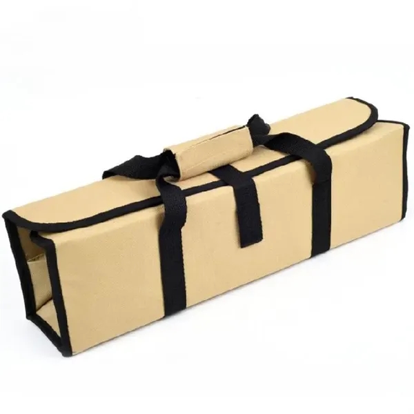 Premium 5-Piece BBQ Bamboo Tool Set in Durable Roll-Up Case - Premium 5-Piece BBQ Bamboo Tool Set in Durable Roll-Up Case - Image 3 of 3