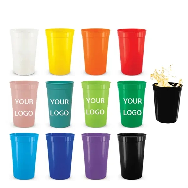 16 Oz Reusable Blank Plastic Cups - 16 Oz Reusable Blank Plastic Cups - Image 0 of 4