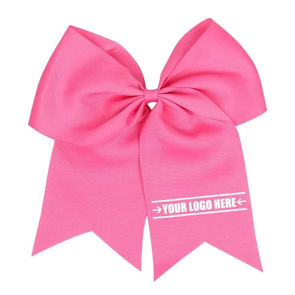 Large Cheerleading Hair Bows with Ponytail Holder - Large Cheerleading Hair Bows with Ponytail Holder - Image 0 of 1