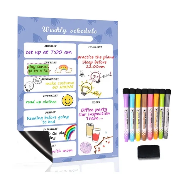 Magnetic dry erase board 12 x 19 inch refrigerator magnets. - Magnetic dry erase board 12 x 19 inch refrigerator magnets. - Image 4 of 4