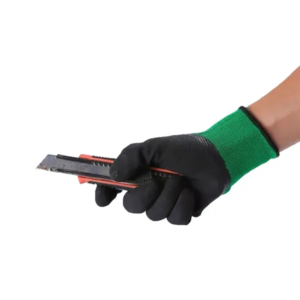 Work Glove with Eco Latex Palm Coated - Work Glove with Eco Latex Palm Coated - Image 2 of 4