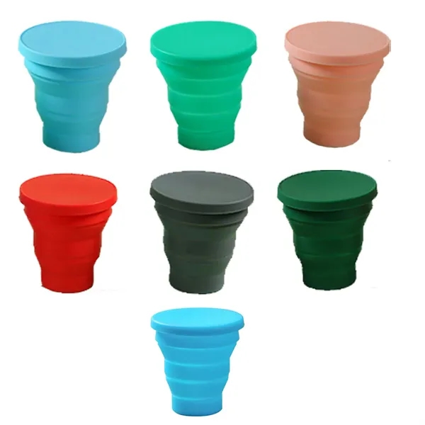 5.8oz Portable Outdoor Camping Folding Silicone Water Cup - 5.8oz Portable Outdoor Camping Folding Silicone Water Cup - Image 3 of 3