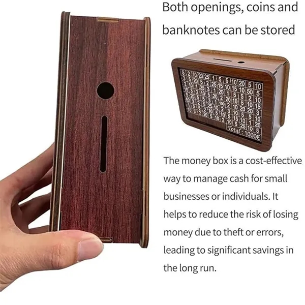 Wooden Piggy Banks Box - Wooden Piggy Banks Box - Image 3 of 4