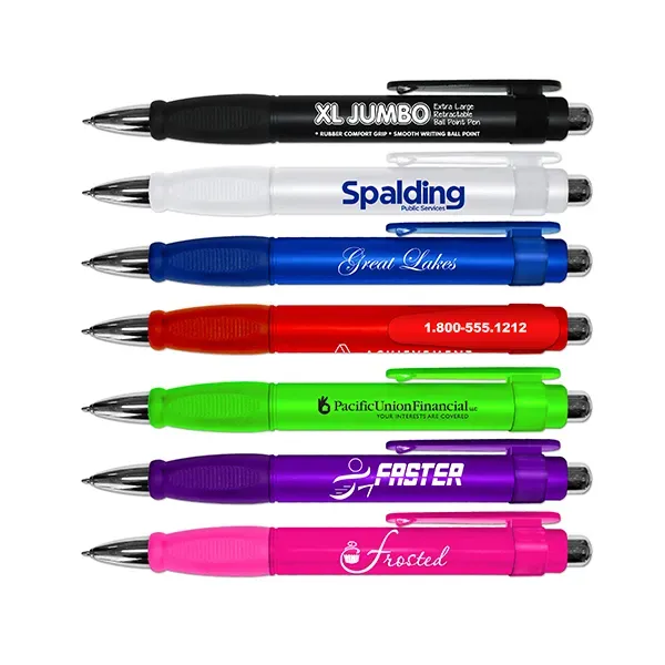 XL Jumbo Retractable Ball Point Pen with Rubber Grip - XL Jumbo Retractable Ball Point Pen with Rubber Grip - Image 0 of 7