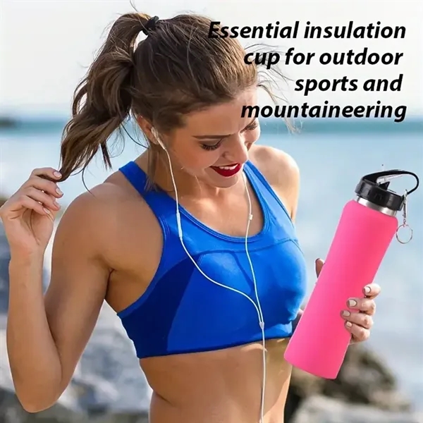 Outdoor Sports Bottle Water Cup Stainless Steel 20oz - Outdoor Sports Bottle Water Cup Stainless Steel 20oz - Image 2 of 6