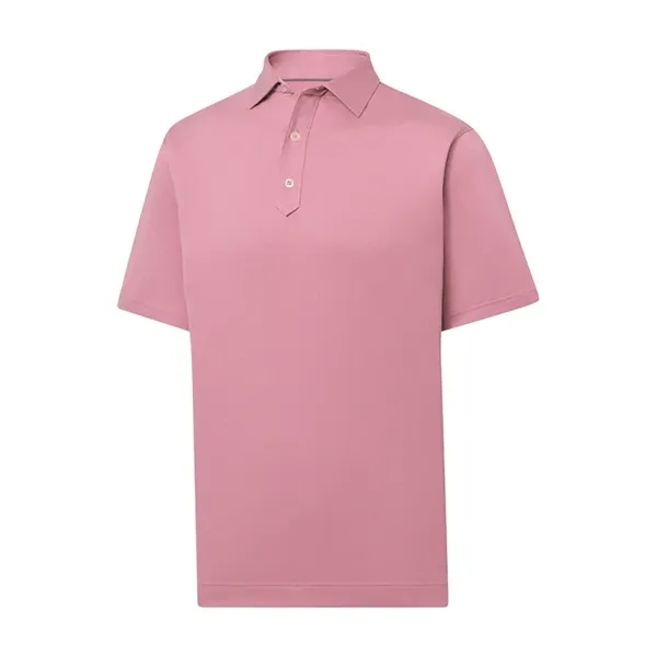 FootJoy Solid Lisle Set on Placket Polo - FootJoy Solid Lisle Set on Placket Polo - Image 15 of 18