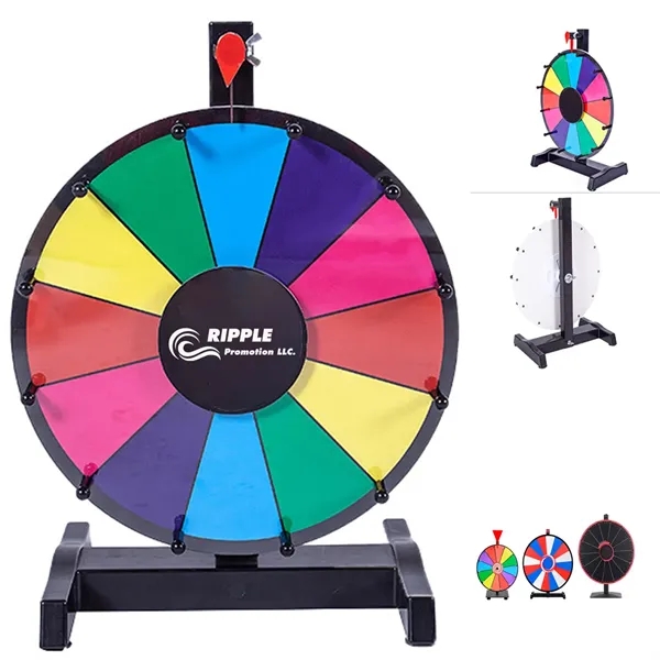 Spinning Prize Editable Wheel w/ Dry Erase Markers & Eraser - Spinning Prize Editable Wheel w/ Dry Erase Markers & Eraser - Image 0 of 3