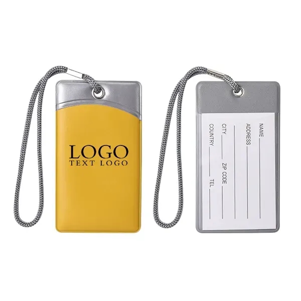 Vinyl Rectangular Luggage Tag - Vinyl Rectangular Luggage Tag - Image 4 of 4