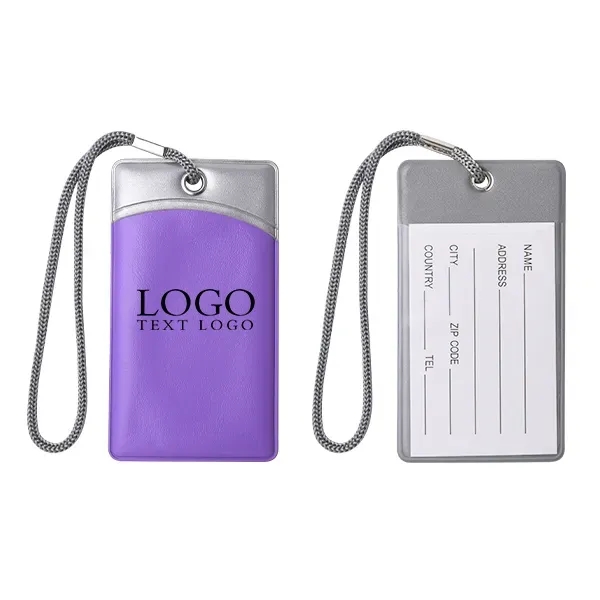 Vinyl Rectangular Luggage Tag - Vinyl Rectangular Luggage Tag - Image 3 of 4