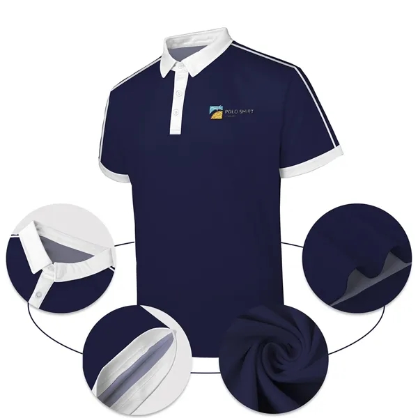 Custom Full Color Dye Sublimation Performance Polo Shirt - Custom Full Color Dye Sublimation Performance Polo Shirt - Image 1 of 7