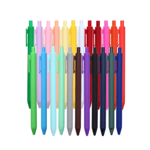 Colored Soft Touch Retractable Ballpoint Pens - Colored Soft Touch Retractable Ballpoint Pens - Image 1 of 2