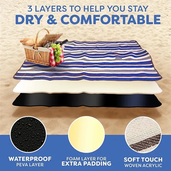 Camping Folding Picnic Blanket - Camping Folding Picnic Blanket - Image 1 of 5