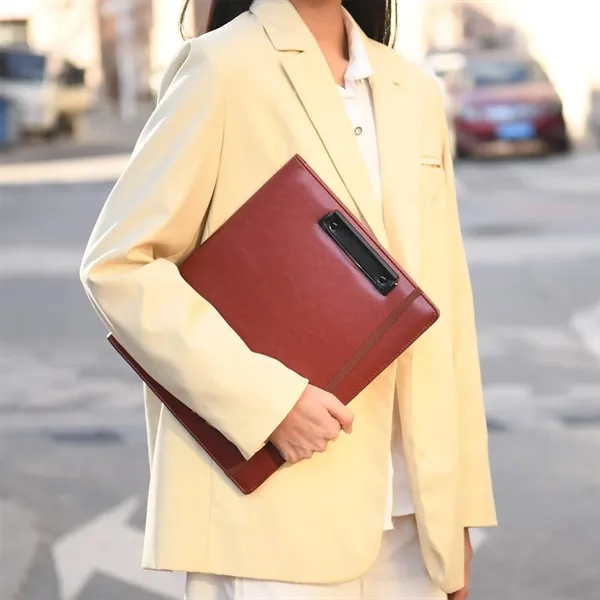 Faux Leather Portfolio Organizer - Faux Leather Portfolio Organizer - Image 4 of 4