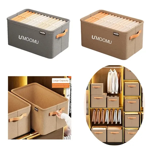 Fabric Cloth Storage Box - Fabric Cloth Storage Box - Image 0 of 3