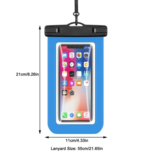 Waterproof Phone Pouch with Lanyard - Waterproof Phone Pouch with Lanyard - Image 1 of 13