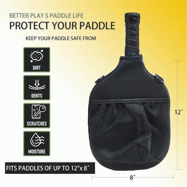 Fiberglass Pickleball Paddle & Ball Set w/ Shoulder Bag - Fiberglass Pickleball Paddle & Ball Set w/ Shoulder Bag - Image 2 of 8