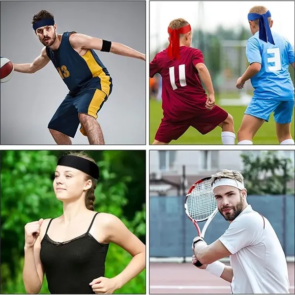 Fitness Ultra-Thin Sweat Absorption Headbands Head Scarf - Fitness Ultra-Thin Sweat Absorption Headbands Head Scarf - Image 2 of 3