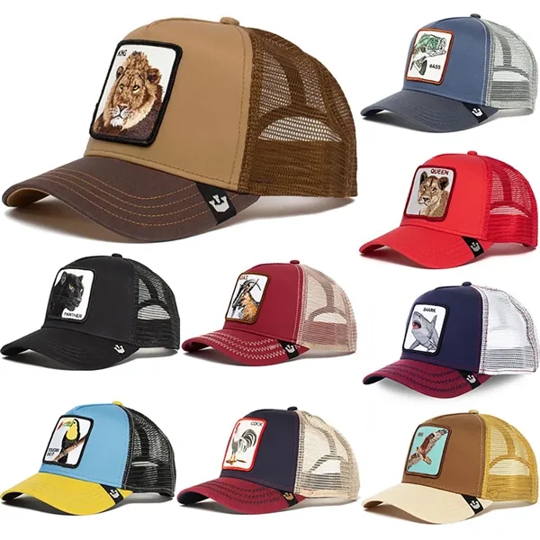 Animal baseball cap cartoon sunscreen mesh embroidery - Animal baseball cap cartoon sunscreen mesh embroidery - Image 2 of 5