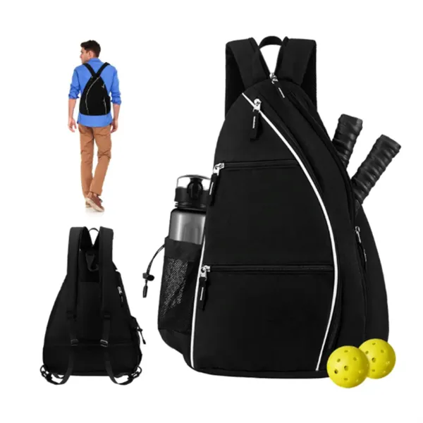 Carbon Fiber Pickleball Racket Paddle & Ball Set w/ Backpack - Carbon Fiber Pickleball Racket Paddle & Ball Set w/ Backpack - Image 0 of 5