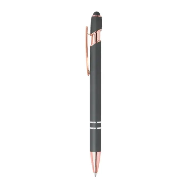 Ellipse Softy Rose Gold Metallic Pen with Stylus - Ellipse Softy Rose Gold Metallic Pen with Stylus - Image 3 of 3