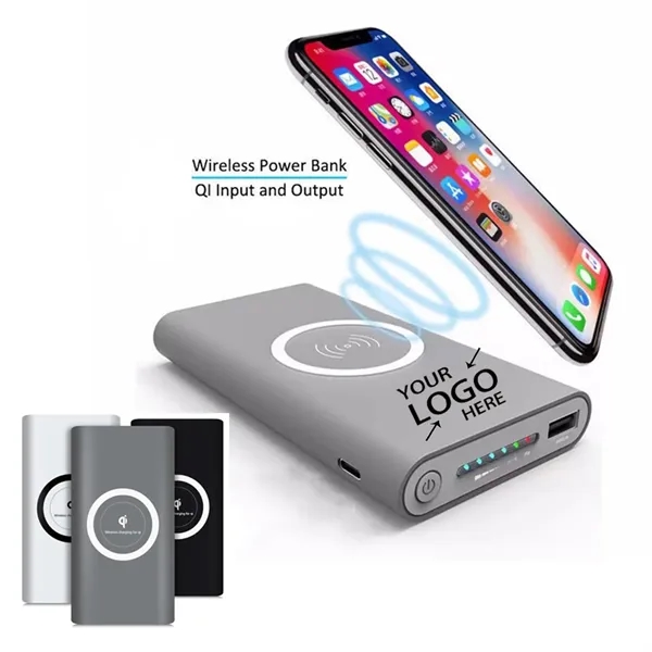 In Stock 10000mAh Wireless QI Fast Charger Powerbank - In Stock 10000mAh Wireless QI Fast Charger Powerbank - Image 0 of 6