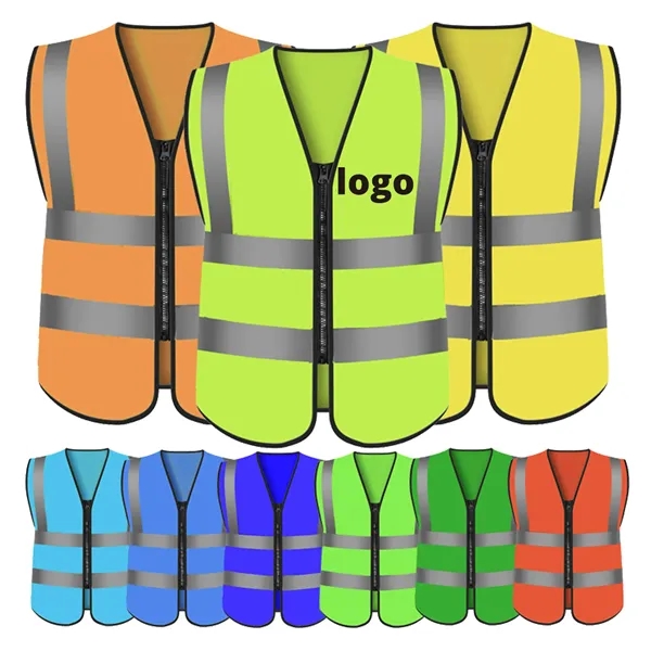 Custom Reflective Safety Vest - Custom Reflective Safety Vest - Image 0 of 2