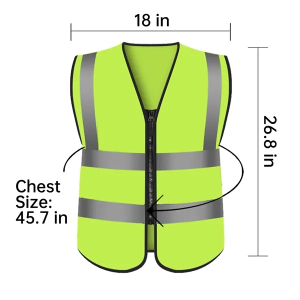 Custom Reflective Safety Vest - Custom Reflective Safety Vest - Image 1 of 2
