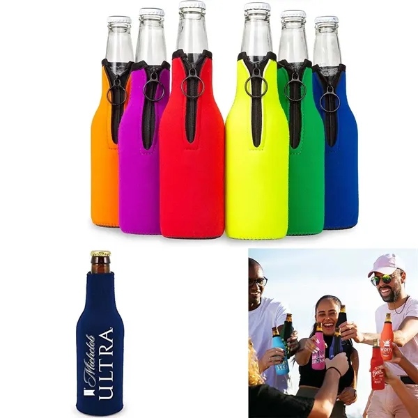 Zip-Up Bottle Cooler - Zip-Up Bottle Cooler - Image 0 of 3