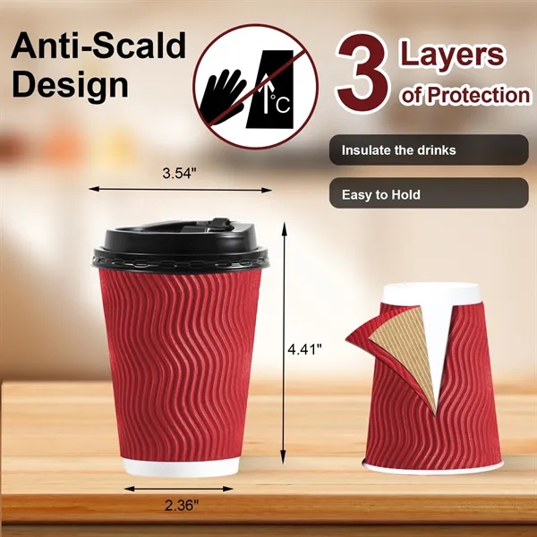 Coffee Cups with Lids - Coffee Cups with Lids - Image 1 of 3