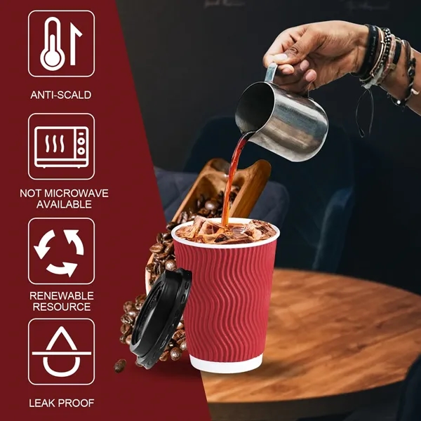 Coffee Cups with Lids - Coffee Cups with Lids - Image 2 of 3