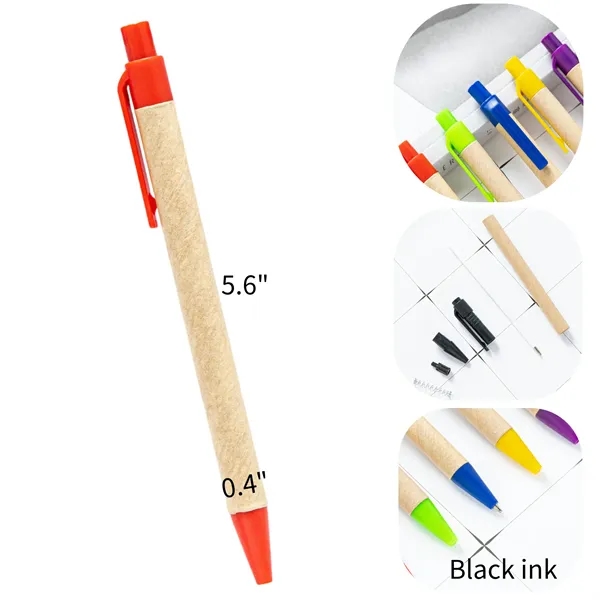 Ballpoint Pen with Recycled Kraft Paper barrel - Ballpoint Pen with Recycled Kraft Paper barrel - Image 1 of 10