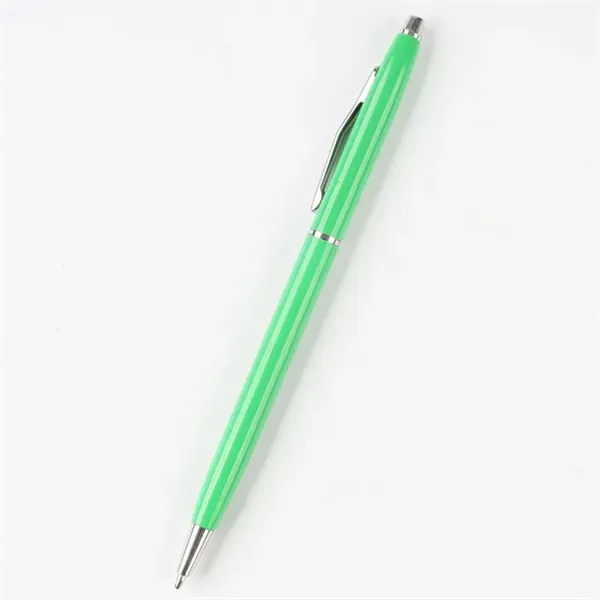 Slim Metal Twist Ballpoint Pen - Slim Metal Twist Ballpoint Pen - Image 7 of 9