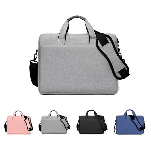 Multifunctional Laptop Trolley Handbag with Adjustable Strap - Multifunctional Laptop Trolley Handbag with Adjustable Strap - Image 0 of 7