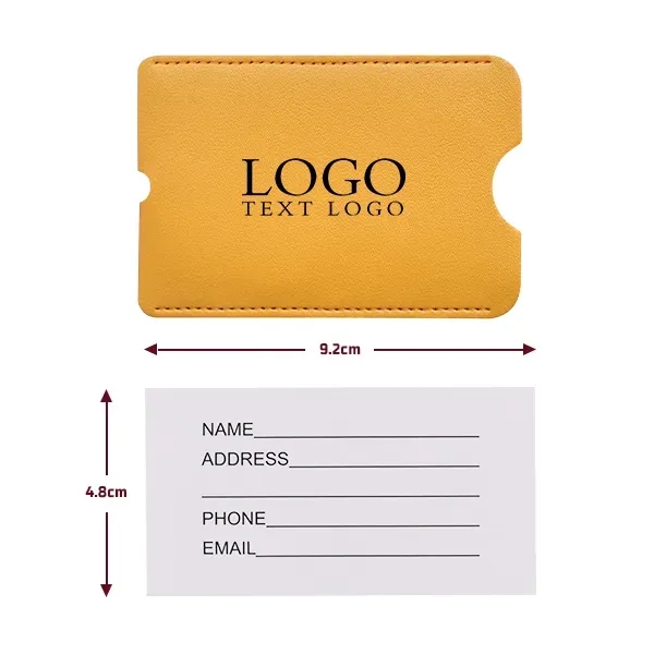 Vegan Leather Luggage Tag with Loop Strap - Vegan Leather Luggage Tag with Loop Strap - Image 20 of 27