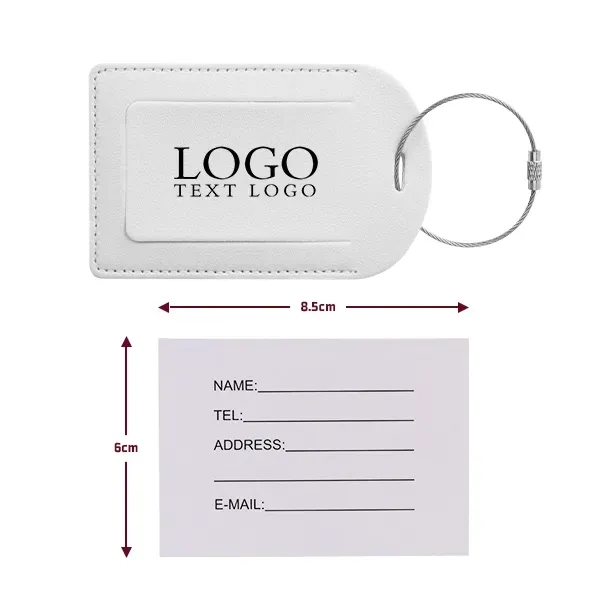 PU Leather Luggage Tag With Custom Logo - PU Leather Luggage Tag With Custom Logo - Image 27 of 37