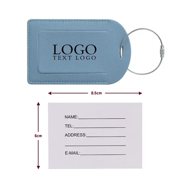 Vegan Leather Luggage Tag With Custom Logo - Vegan Leather Luggage Tag With Custom Logo - Image 28 of 37