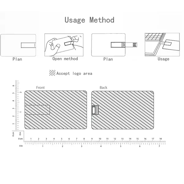 8Gb Usb Flash Drives Credit Bank Card Shape - 8Gb Usb Flash Drives Credit Bank Card Shape - Image 1 of 3