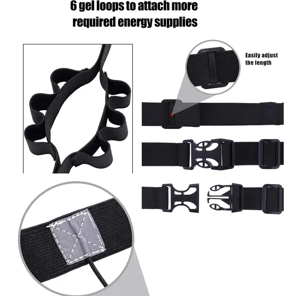 Race Number Running Belt With 6 Energy Loops - Race Number Running Belt With 6 Energy Loops - Image 1 of 6