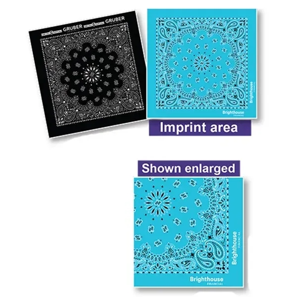 Split Paisley Bandanna - Made in the USA - Split Paisley Bandanna - Made in the USA - Image 2 of 4