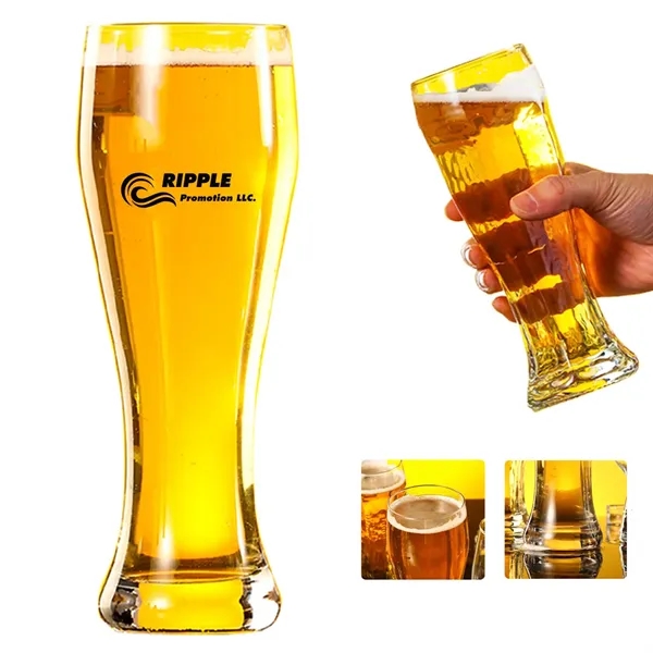 18oz. Curved Solid Glassware Craft Beer Pilsner Glasses - 18oz. Curved Solid Glassware Craft Beer Pilsner Glasses - Image 0 of 3