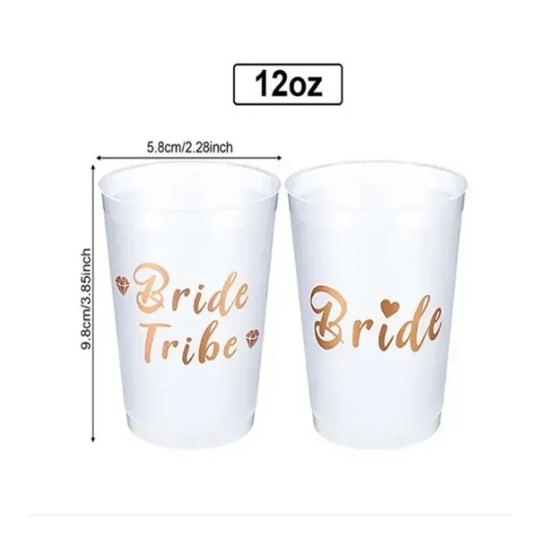 12 OZ Disposable Plastic Tumbler Cup - 12 OZ Disposable Plastic Tumbler Cup - Image 4 of 5