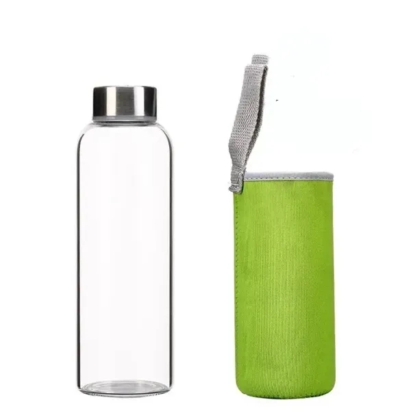 Clear Glass Water Bottle - Clear Glass Water Bottle - Image 2 of 4