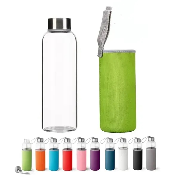 Clear Glass Water Bottle - Clear Glass Water Bottle - Image 0 of 4