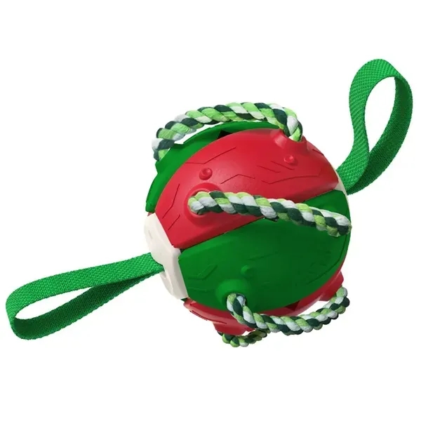 Dog Toys Soccer Ball & Frisbee with Grab Tab - Dog Toys Soccer Ball & Frisbee with Grab Tab - Image 1 of 5